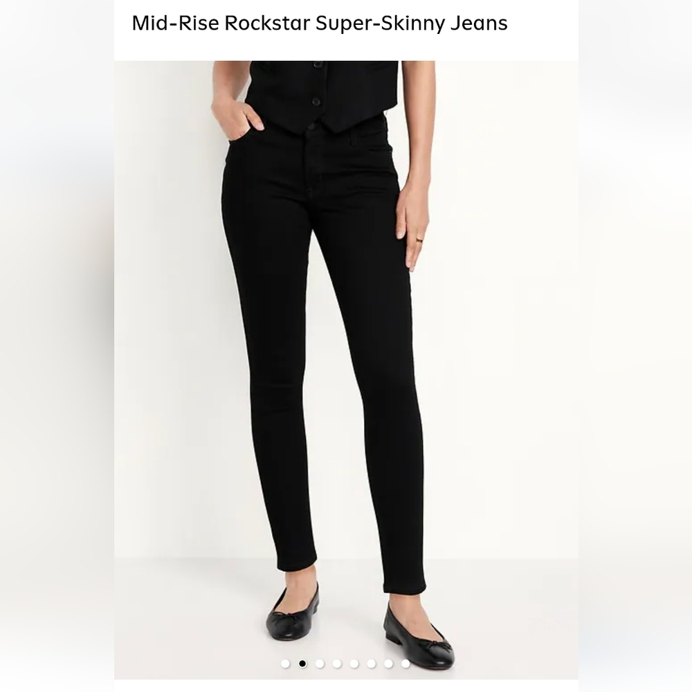 Old Navy Mid-Rise Super Skinny Rockstar Jean